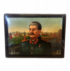 Шкатулка лаковая "Сталин"